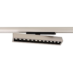 3-fase spot ALNITAK IP20, zilver, transparant