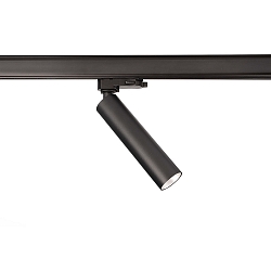 3-fase spot SLIM cilindrisch, instelbaar, UGR < 19 IP20, gitzwart dimbaar