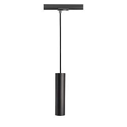 1-phase pendant luminaire CAN 350 down, cylindrical, long GU10 IP20, black