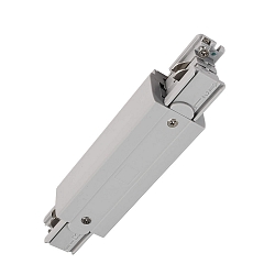 3-fase lengteconnector D LINE met voedermogelijkheid, grijs