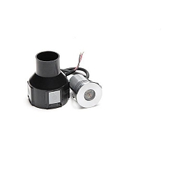 Vloerinbouwarmatuur FORNAC IP67, helder, zilver, transparant