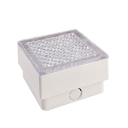 Vloerinbouwarmatuur TABIT 100x100 toegankelijk, schakelbaar IP67, grijs, transparant 