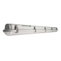 Armatuur voor vochtige ruimten TRI PROOF BASIC 121CM / 36W 840 ON-OFF slagvast, schakelbaar IP65, lichtgrijs 