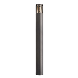 bollard lamp FACADO II 1000MM TONED round E27 IP65, dark grey, mat dimmable