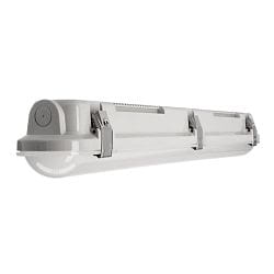 Armatuur voor vochtige ruimten TRI PROOF BASIC 61CM / 10W 840 ON-OFF slagvast, schakelbaar IP65, lichtgrijs 