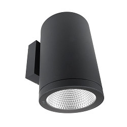 Gevelspot SHORELINE PRO ROUND 140 DOWN 1-vlams, rond, CCT Switch IP65, donkergrijs dimbaar