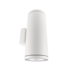 Gevelspot SHORELINE PRO ROUND 140 UP&DOWN 2-vlams, rond, CCT Switch IP65, wit dimbaar