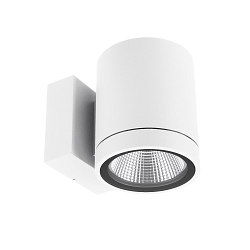 Gevelspot SHORELINE PRO ROUND 100 DOWN 1-vlams, rond, CCT Switch IP65, wit dimbaar
