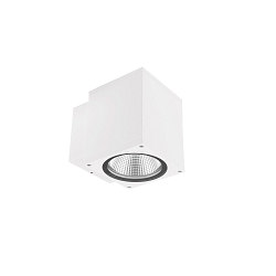 Gevelspot PRO SQUARE 100 DOWN 1-vlams, hoekig, CCT Switch IP65, wit dimbaar