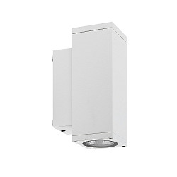 Gevelspot SHORELINE PRO LED SQUARE 70 UP&DOWN 2-vlams, hoekig, CCT Switch IP65, wit dimbaar