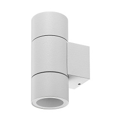 Gevelspot ACHERNAR UP & DOWN 2-vlams, cilindrisch, met lamphouder GU10 IP65, wit
