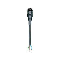 Aansluitleiding met bus GESIS 2M met open kabel, zwart