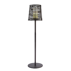 Outdoor luminaire VELORUM, Decorative floor lamp, 145cm, E27, black