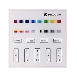 Afstandsbediening RF-SMART SINGLE/CCT/RGB/RGBW/RGB+CCT 4 Kanaal, wit