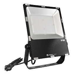 Strijklicht RF SMART FLOOD RGB+CCT draaibaar, CCT Switch, met stekker, RGB, ZigBee aanstuurbaar IP65/IP44, antraciet dimbaar