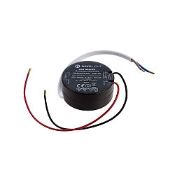 Voedingsapparaat RS500mA/8W rond, constante stroom, zwart