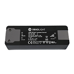 LED besturingsprogramma BASIC CC 500MA constante stroom, instelbaar, schakelbaar, antraciet, zwart