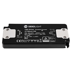 LED voedingsapparaat FLAT CC UT700mA/12W constante stroom, zwart