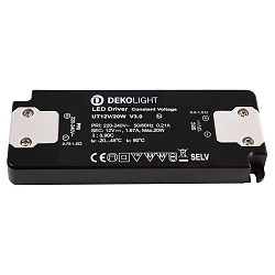 LED besturingsprogramma FLAT CV UT12V spanningsconstante, schakelbaar, grijs, zwart