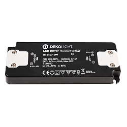 LED besturingsprogramma FLAT CV UT24V spanningsconstante, schakelbaar, grijs, zwart