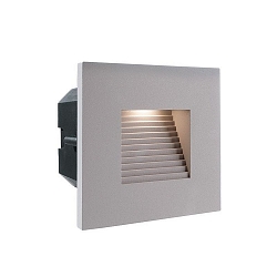 Afdekking LIGHT BASE COB LED OUTDOOR hoekig, zilvergrijs