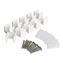 Montageklem set van 10, wit
