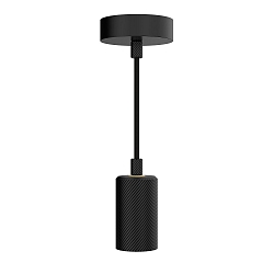 Pendelarmatuur ALILX WAVE 2M 1-vlams, kort, instelbaar E27 IP20, zwart dimbaar