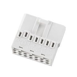 Lichtlijnsysteem feed-in SANOTRUNK UNIVERSAL WAGO 267-501, wit