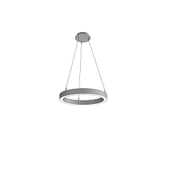 Pendelarmatuur LAUTARO 600/60 DOWN PRISMA M3 IP20, lichtgrijs dimbaar