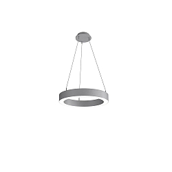 pendant luminaire LAUTARO 600/80 DOWN OPAL M3 IP20, light grey dimmable
