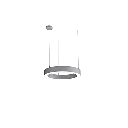 Pendelarmatuur LAUTARO 600/80 DOWN OPAL P3 IP20, lichtgrijs dimbaar