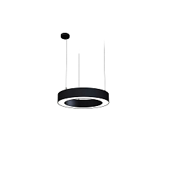 Pendelarmatuur LAUTARO 600/100 DOWN OPAL P3 IP20, zwart dimbaar