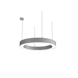 Pendelarmatuur LAUTARO 900/100 DOWN PRISMA P3 IP20, lichtgrijs dimbaar