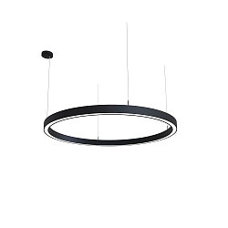 Pendelarmatuur LAUTARO 1200/60 DOWN OPAL P4 IP20, zwart dimbaar