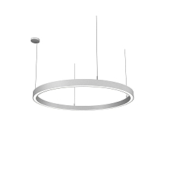 Pendelarmatuur LAUTARO 1200/60 DOWN PRISMA P4 IP20, lichtgrijs dimbaar