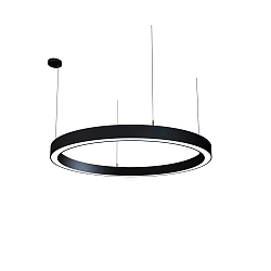Pendelarmatuur LAUTARO 1200/80 DOWN PRISMA P4 IP20, zwart dimbaar