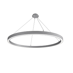 Pendelarmatuur LAUTARO 1500/60 DOWN OPAL M5 IP20, lichtgrijs dimbaar