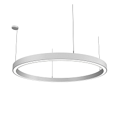 pendant luminaire LAUTARO 1500/80 DOWN PRISMA P5 IP20, white dimmable