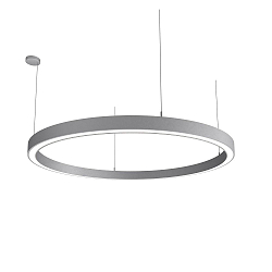 Pendelarmatuur LAUTARO 1500/80 UP/DOWN PRISMA P5 IP20, lichtgrijs dimbaar