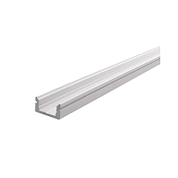 U-profiel AU-01-08 plat, wit mat