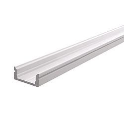 AU-01-10, flat U-profile for 10 - 11,3 mm LED stripes, 200cm, matt white