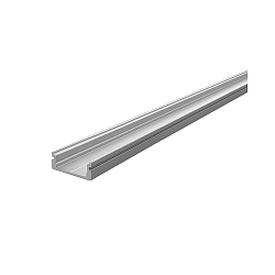 U-profiel AU-01-12 plat, zilver mat