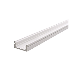 U-profiel AU-01-12 plat, wit mat