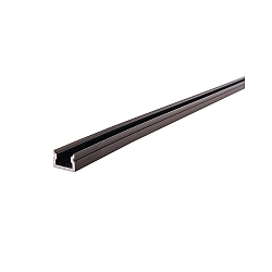 U-profiel AU-01-05 plat, zwart mat