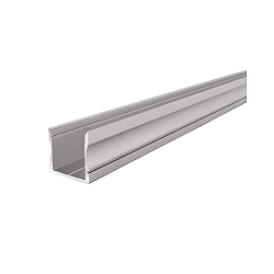 U-profiel AU-02-20 hoog, zilver mat