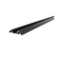 Opbouwprofiel AM-01-10 plat, zwart mat