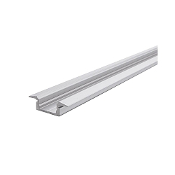 ET-01-08, flat T-profile for 8 - 9,3 mm LED stripes, 200cm, anodized aluminum