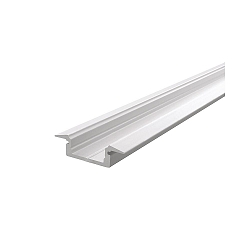 ET-01-10, flat T-profile for 10 - 11,3 mm LED stripes, 200cm, matt white
