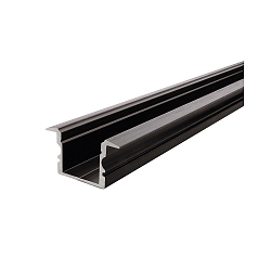 T-profiel ET-02-12 hoog, zwart mat