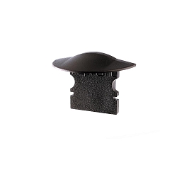 Endcaps f-ET-02-08, 23 mm, 2 items, black